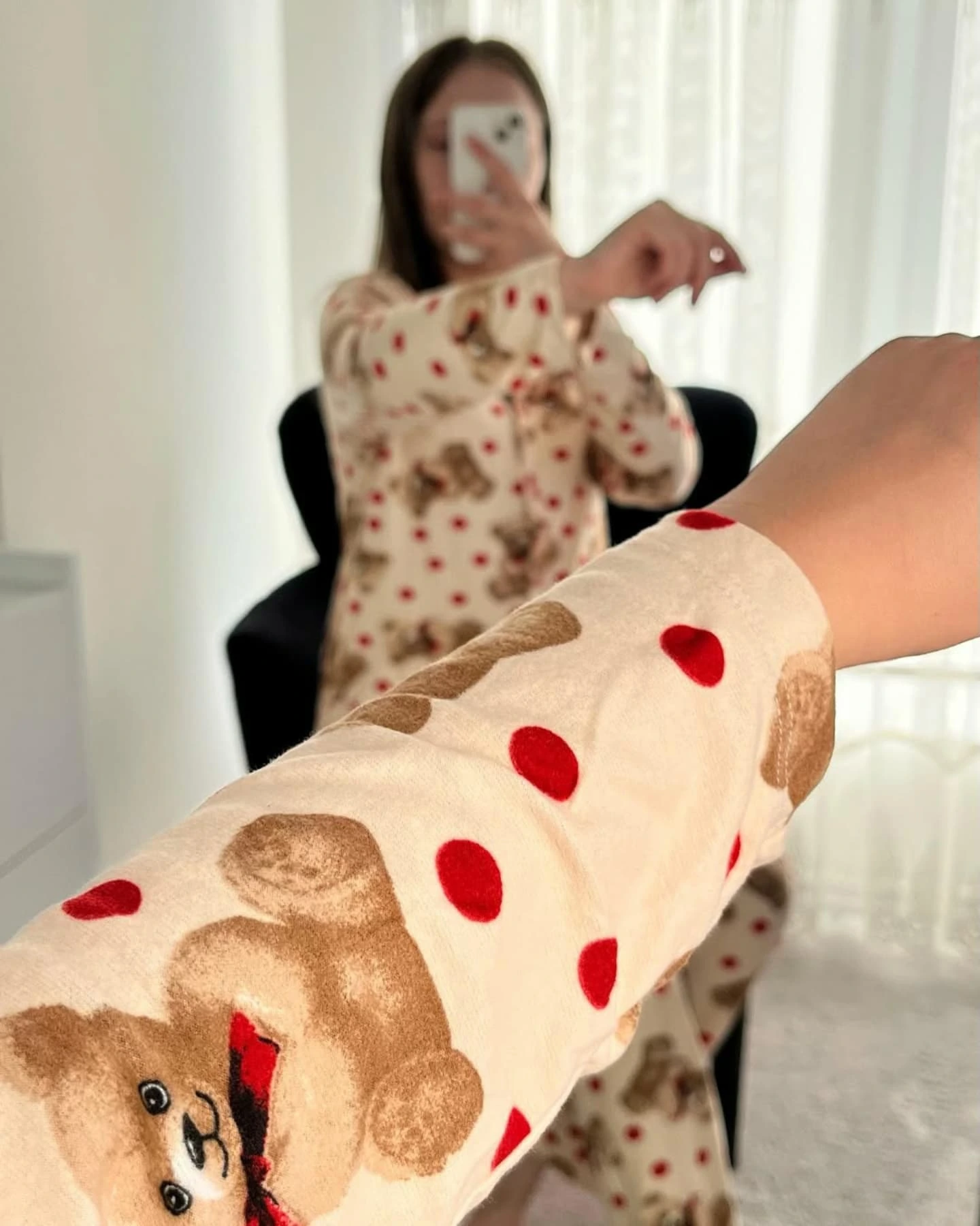 Teddy Love: The Adorable 10-Piece Red Satin & Bear Print Mega Set - Image 9